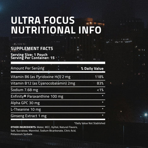 Ultra Focus Pouches (Wintergreen, 3 Cans) Nicotine and Caffeine Free