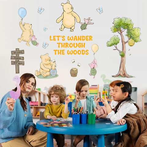 Winnie Wall Stickers for Kids, Winnie Character Stickers