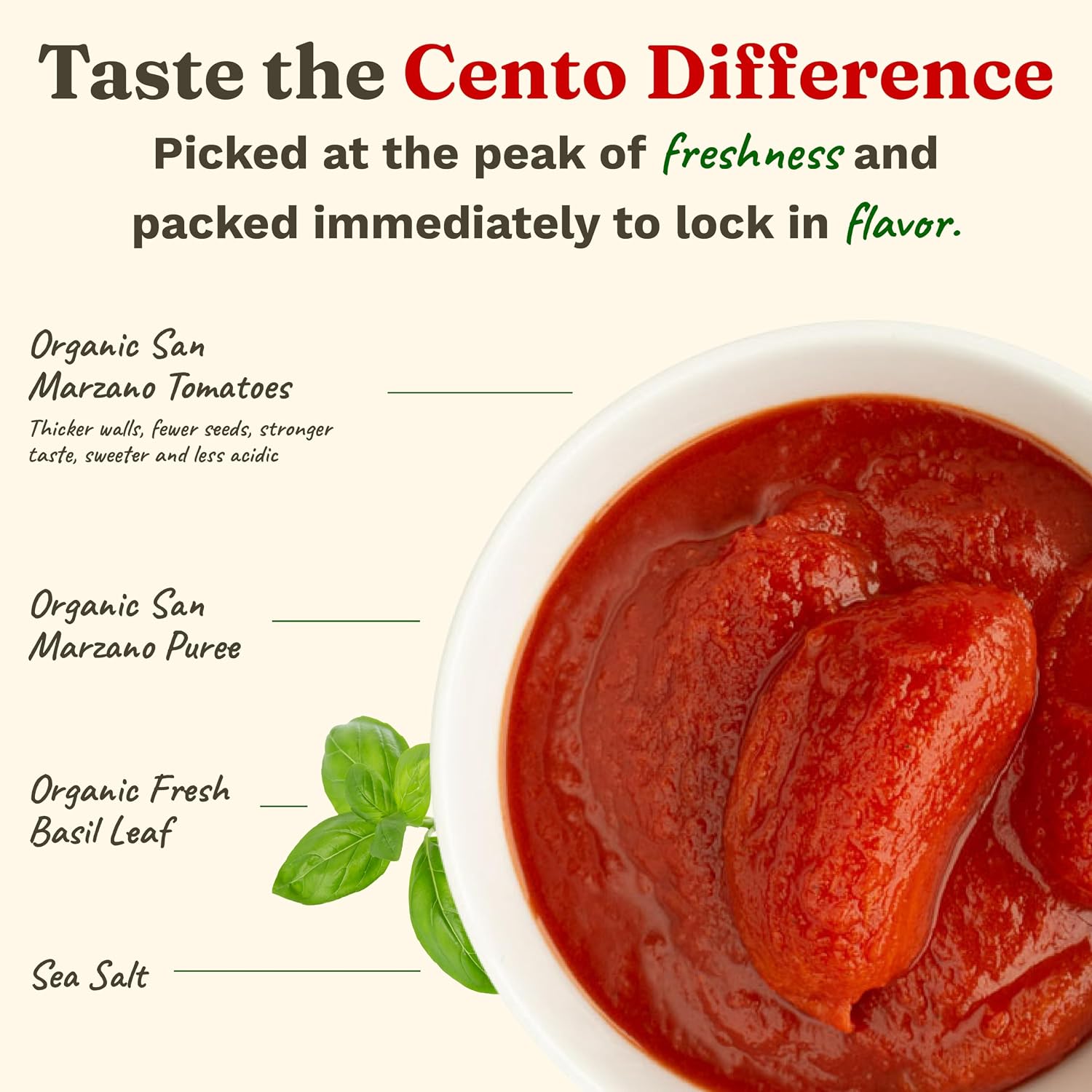 Cento Organic Certified San Marzano Whole Peeled Tomatoes, 28 oz, 6 Pack