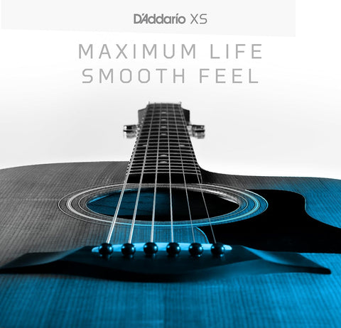 D'Addario XS Phosphor Bronze Coated Acoustic Guitar Strings 12-53