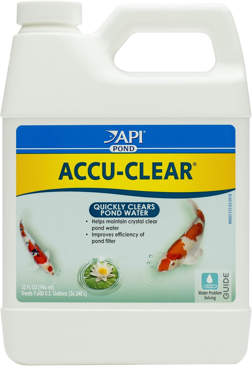 API Pond ACCU-Clear (32 fl oz) Water Clarifier - Improves Filter Efficiency