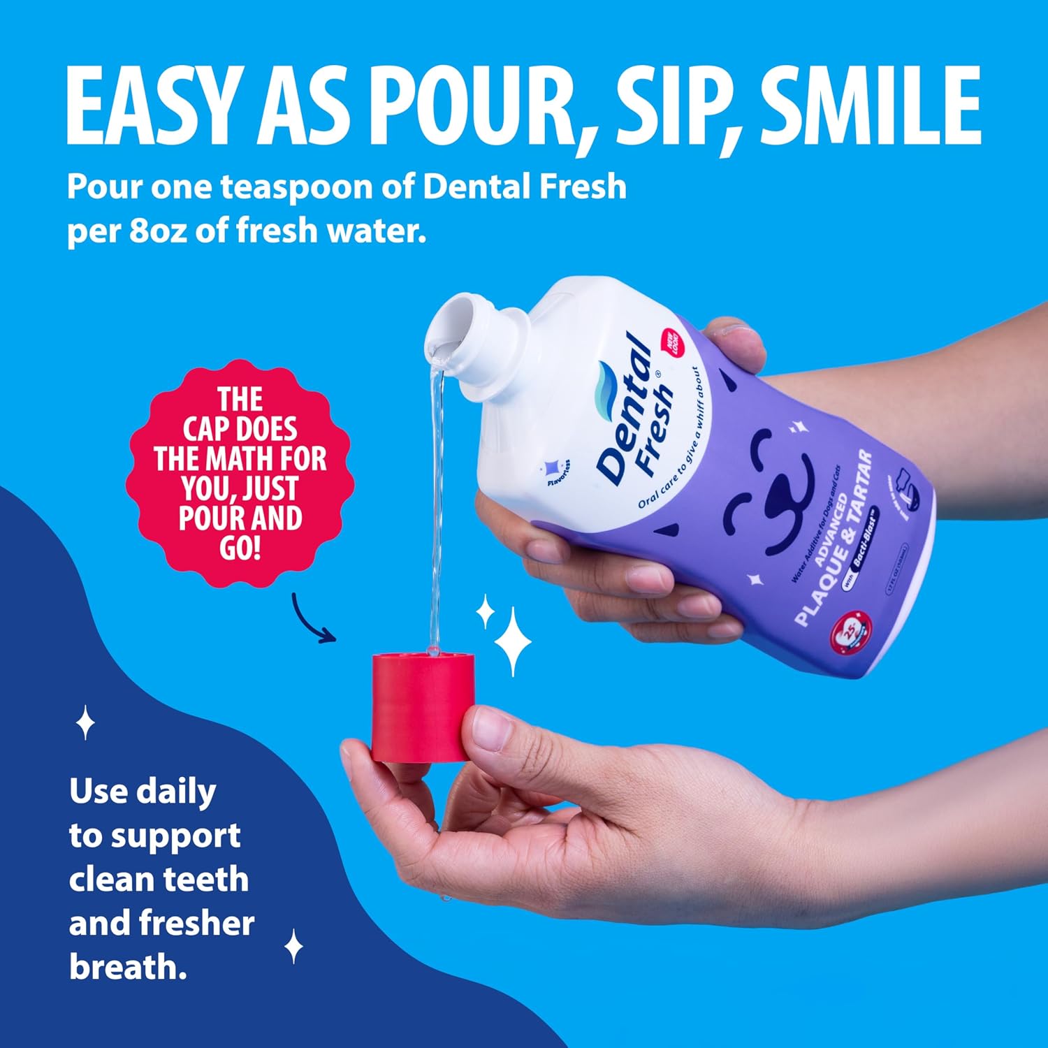 Dental Fresh Advanced Water Additive for Dogs & Cats, 8 fl oz