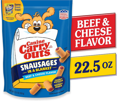 Canine Carry Outs Snausages in a Blanket Dog Treats, 4 Bags (22.5 Oz. Each)