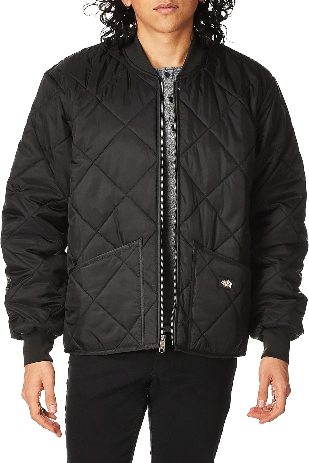 Dickies Men's Water Resistant Diamond Quilted Nylon Jacket