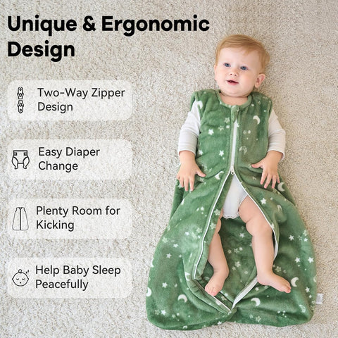 Unnivoll Baby Sleep Sack 18-24 Months Fleece 2.0 TOG Baby Wearable Blanket