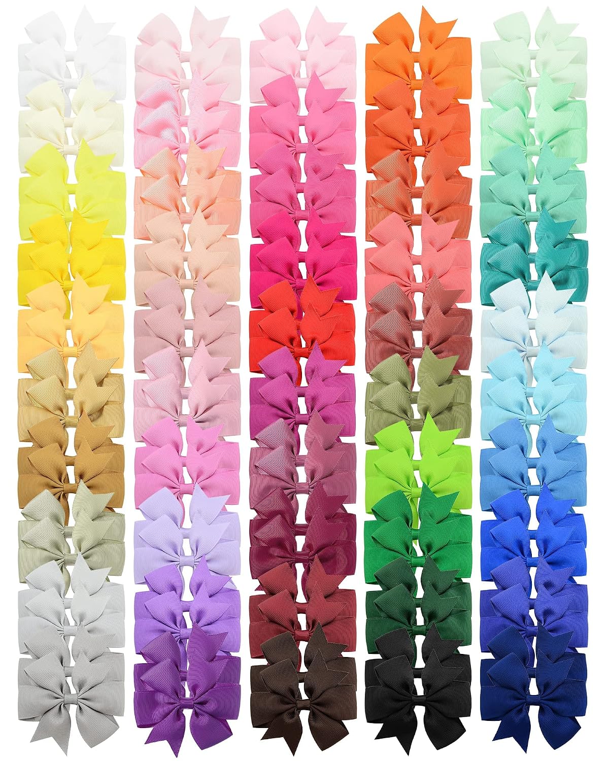 Choicbaby 100PCS 3 Inch Hair Bows for Girls Toddler Hair Accessories