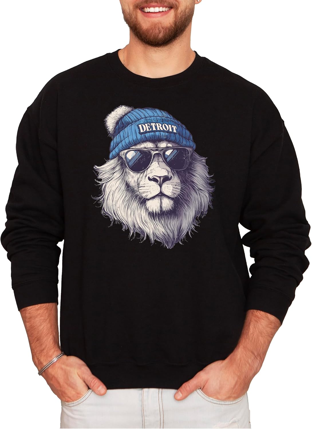 Olive Loves Apple Detroit Football Sports Sweatshirt for Men Women Youth and Toddler Boys and Girls
