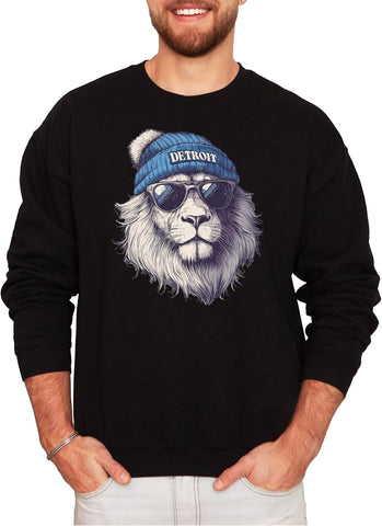 Olive Loves Apple Detroit Football Sports Sweatshirt for Men Women Youth and Toddler Boys and Girls