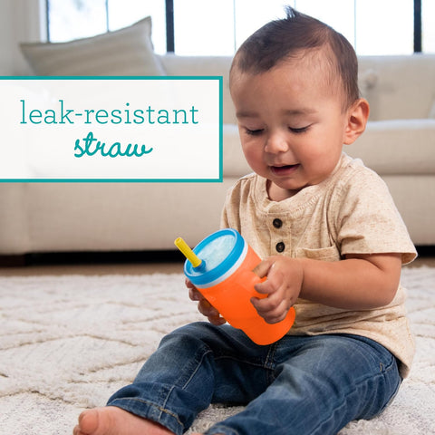 Infantino My 1st Tumbler Straw Cup, 10oz, High Tide & Citrus Splash