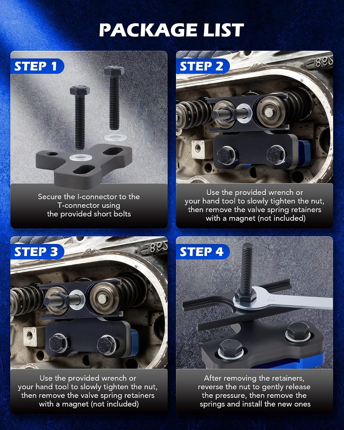 OMT LS Valve Spring Compressor Tool, Valve Spring Removal Tool