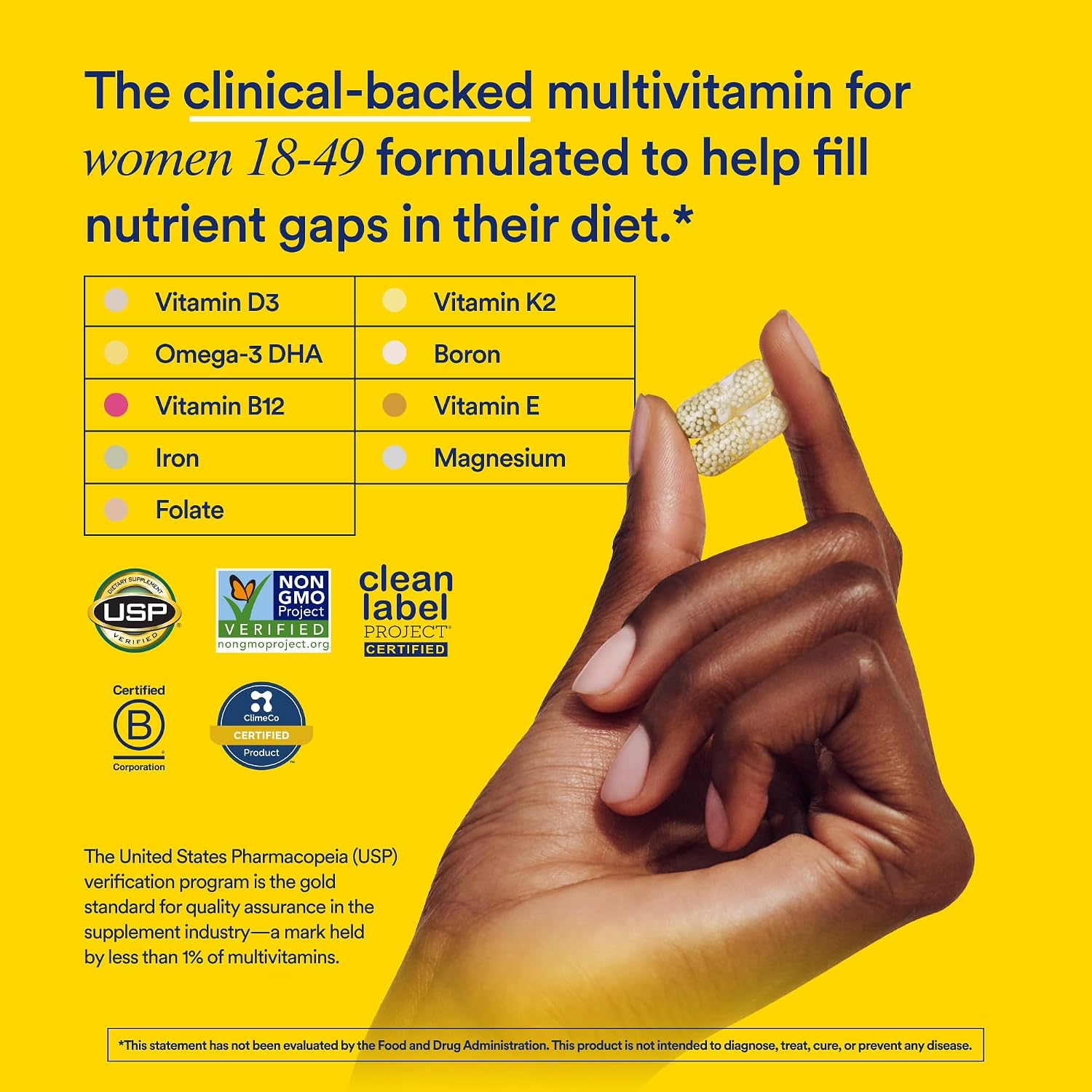 Ritual Women's 18+ Multivitamin - USP Verified - 60 Capsules - 30 Servings