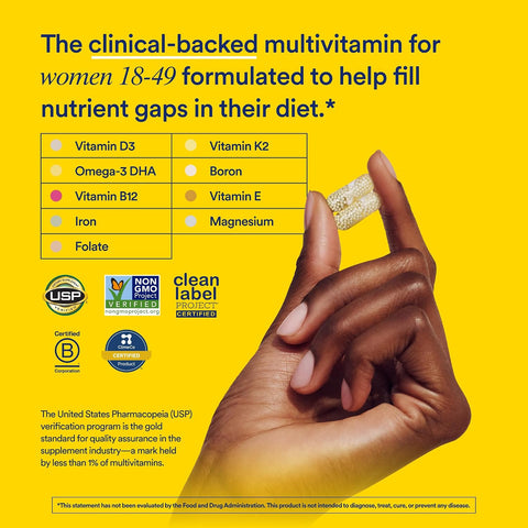 Ritual Women's 18+ Multivitamin - USP Verified - 60 Capsules - 30 Servings