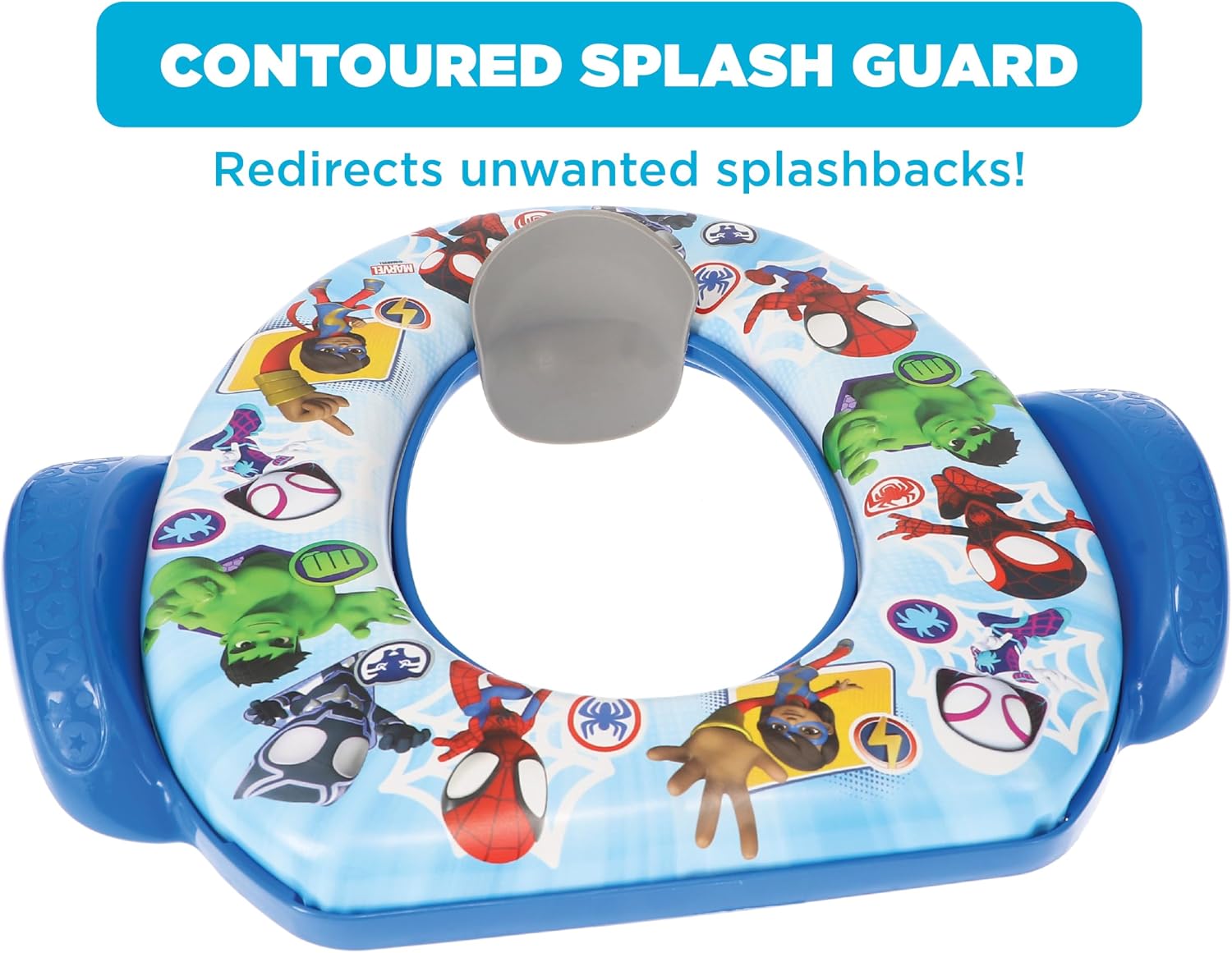 Spidey and His Amazing Friends "Team Up" Soft Potty Seat and Potty Training Seat - Soft Cushion, Baby Potty Training, Safe, Easy to Clean