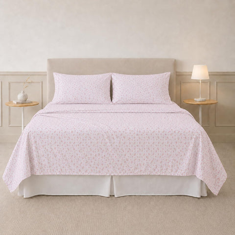 Modern Threads Silky Soft Microfiber and Wrinkle Free Sheets - Luxurious Microfiber Bed Sheets Includes Flat Sheet, Fitted Sheet with Deep Pockets, & Pillowcases Blush, Full