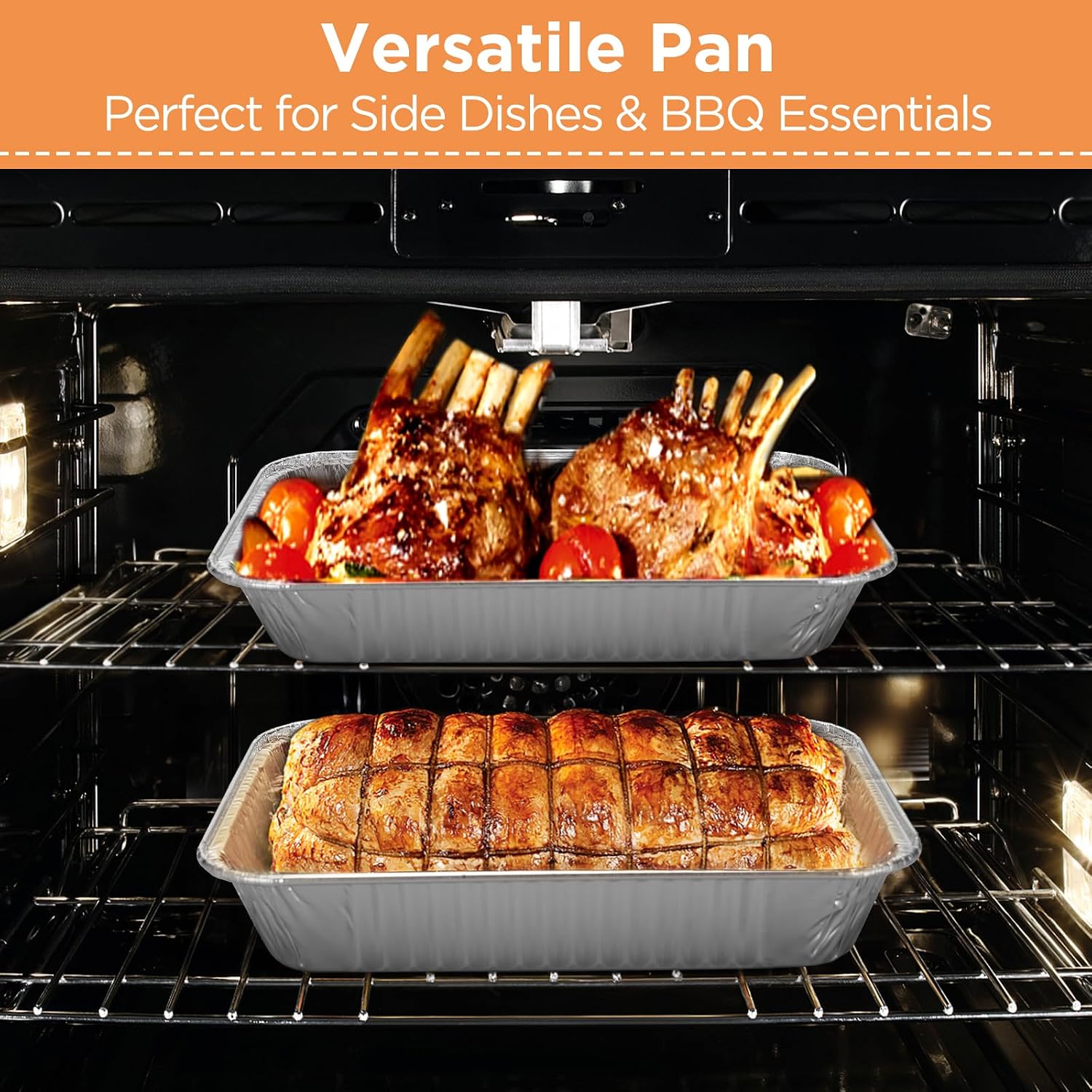 30 Pack Weber Grills Compatible Drip Pans 6415 for Weber Grills Spirit Gas Grills, Q Grills, Genesis and Genesis II LX 200 300 Series Disposable Aluminum Foil Grease Trays 6 x 1.4 x 8.6 Inches