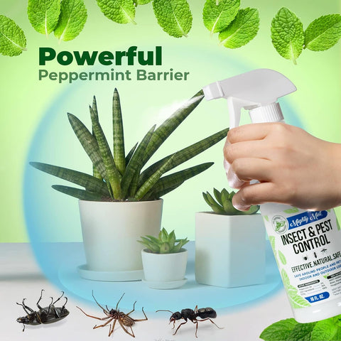 Mighty Mint Peppermint Oil Insect Repellent Spray, 16 oz, Pack of 2