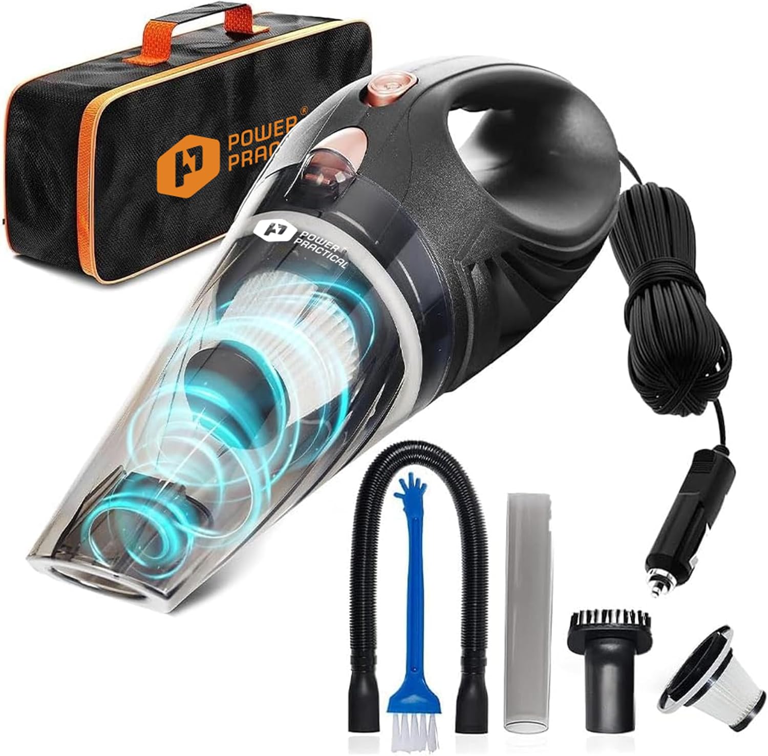 ThisWorx Handheld Car Vacuum, Portable Car Vacuum Cleaner with 16Ft Cord