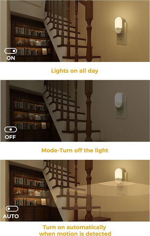 L LOHAS LED Motion Sensor Night Light, Motion Sensor Light Indoor, 30/60LM