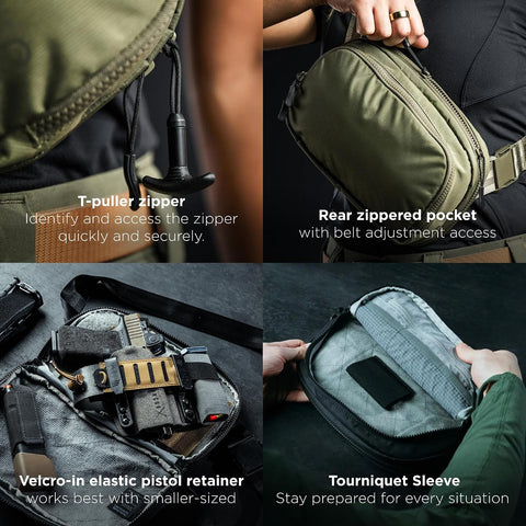 Eberlestock Fade Flex - Concealed Carry Waist Bag, Olive, Standard