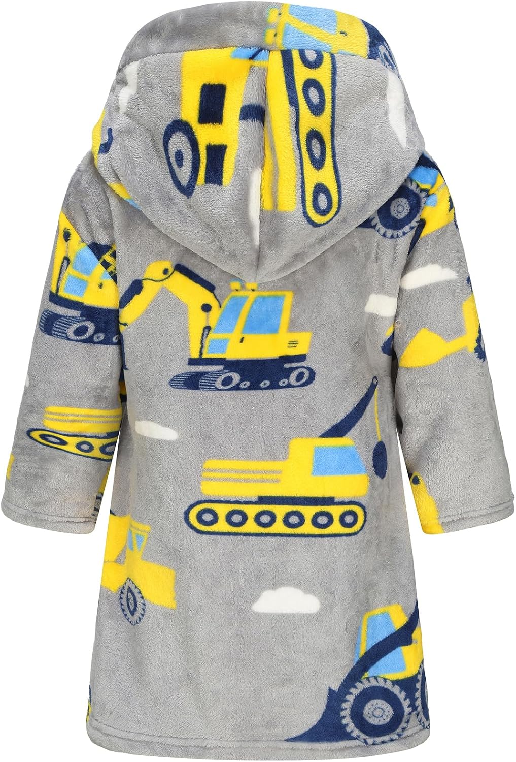 CJMJXPH Kids Toddler Boys Girls Fleece Robe Soft Hooded Bathrobe Pajamas Sleepwear 2-16 Years