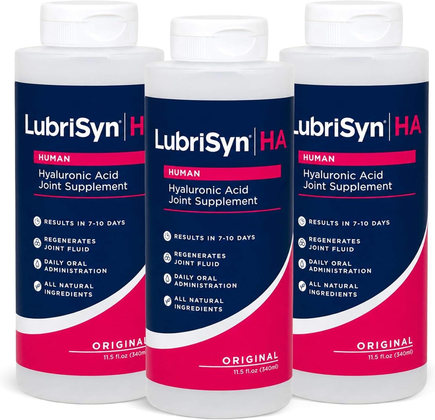 LubriSyn HA Human Liquid Hyaluronic Acid Joint Supplement 3 Pack, 11.5 oz