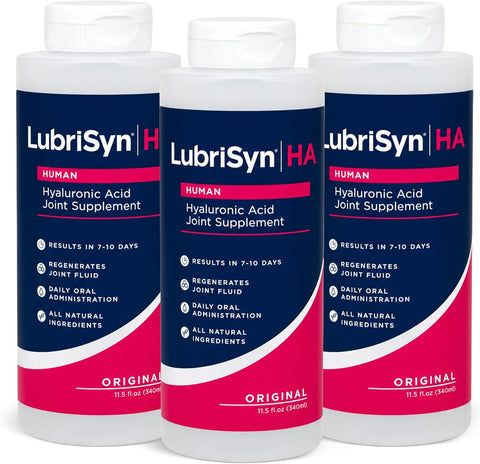 LubriSyn HA Human Liquid Hyaluronic Acid Joint Supplement 3 Pack, 11.5 oz