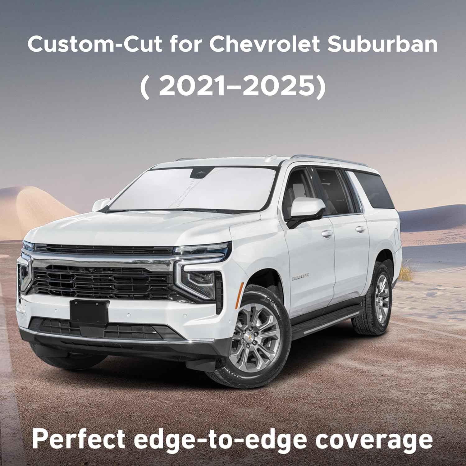 EcoNour Windshield Sunshade Compatible for Chevrolet Suburban 2021-2025