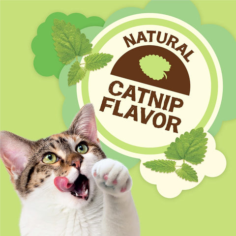 Friskies Purina Party Mix Natural YUMS Catnip Cat Treats, 20 oz Canister