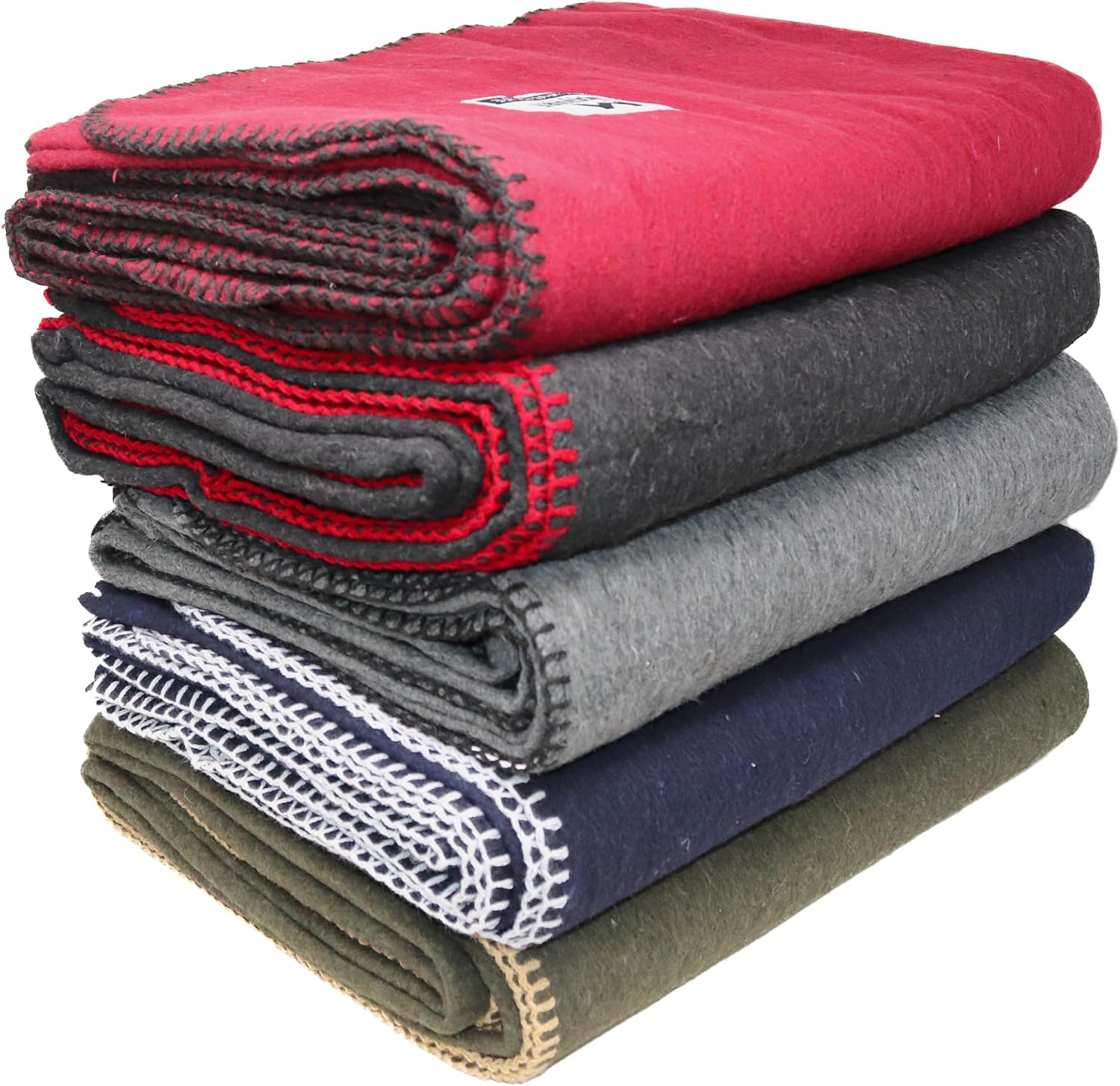 M MCGUIRE GEAR Heavy Duty Wool Blanket, Survival, Emergency, and First Aid Use – Mil-Spec, Fire Retardant, Durable Outdoor Wool Blankets for Camping. - Grey, (64 x 90 inches)