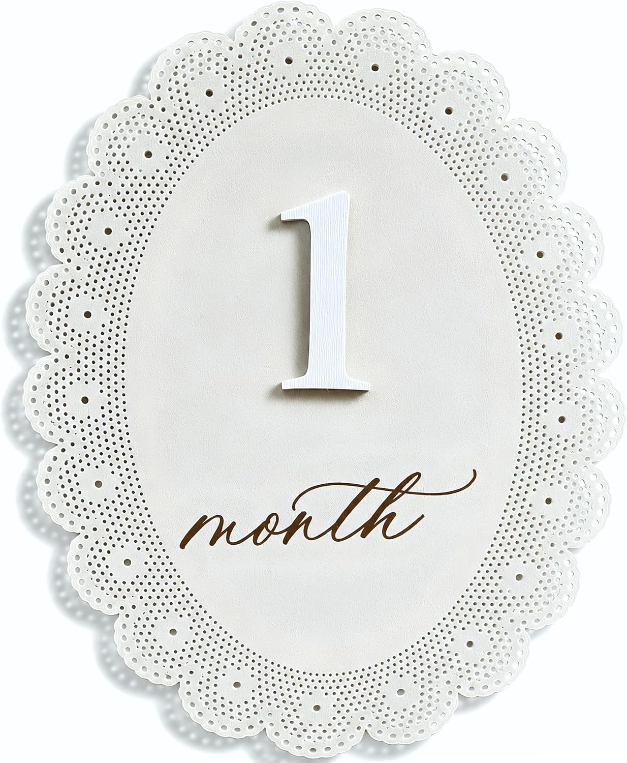 Baby Girl Monthly Milestone Signs, 1-12 Monthly Baby Milestone Girl, Newborn Photography Props Double-Sided, Nursery Decor for Girls (M10)