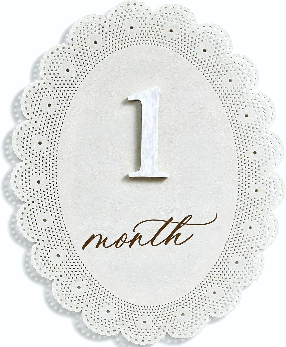 Baby Girl Monthly Milestone Signs, 1-12 Monthly Baby Milestone Girl, Newborn Photography Props Double-Sided, Nursery Decor for Girls (M10)
