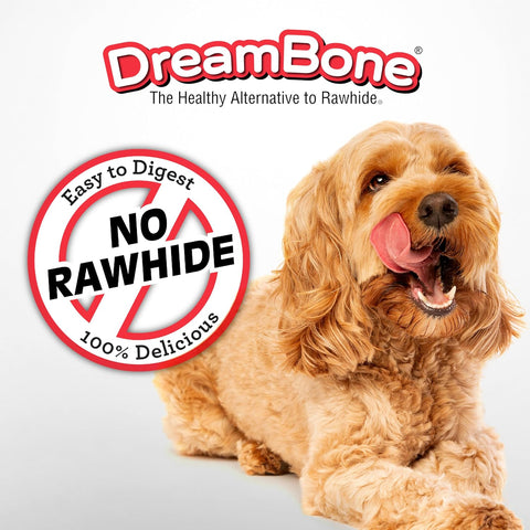 DreamBone Peanut Butter Twisties Rawhide-Free Dog Treats, 25 Count