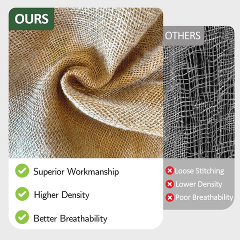 40" x 5 Feet Burlap Fabric Roll – Burlap Fabric by the Yard, Natural Jute Garden Fabric for DIY Crafts, Multipurpose Tree Wrap, Outdoor Plant Cover, Weed Barrier, Landscaping, Rustic Party Decor