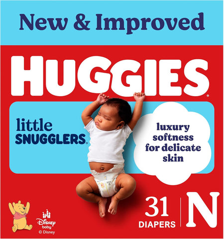 Huggies Little Snugglers Newborn Diapers, 31 Count
