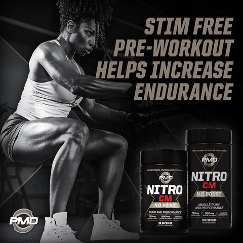 PMD Sports Nitro CM Nitric Oxide with Agmatine Supplement - 180 Capsules