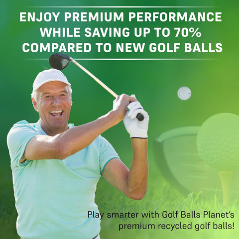 Golf Ball Planet 100 Store Line Assorted Used Recycled Golf Balls 4A/3A Condition