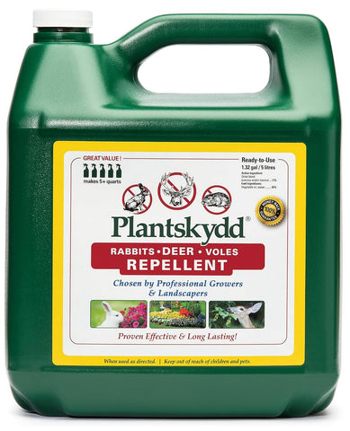 Plantskydd Animal Repellent, Deer, Rabbit, Ready-to-Use Liquid, 1.3 Gal