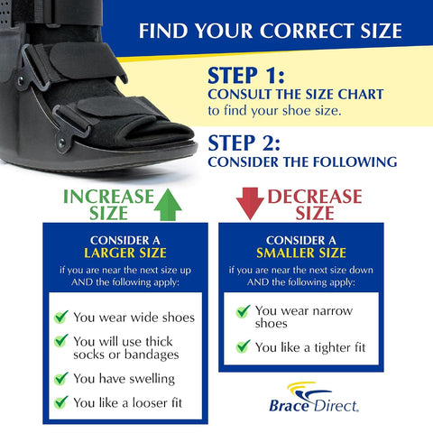 Brace Direct Tall Air CAM Walker Fracture Boot & Medical Walking Support