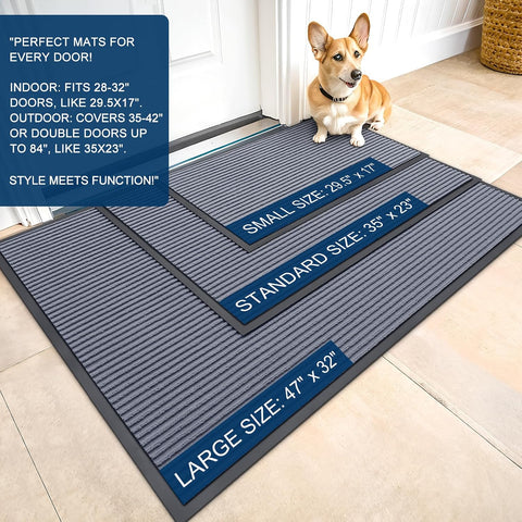 OLANLY Front Door Mat 71x34, Waterproof Heavy-Duty Indoor Outdoor Doormat