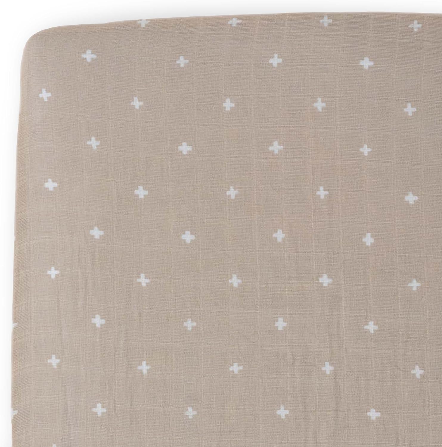 Little Unicorn Premium Crib Sheet | Breathable & Super-Soft Muslin Fabric (Dots)