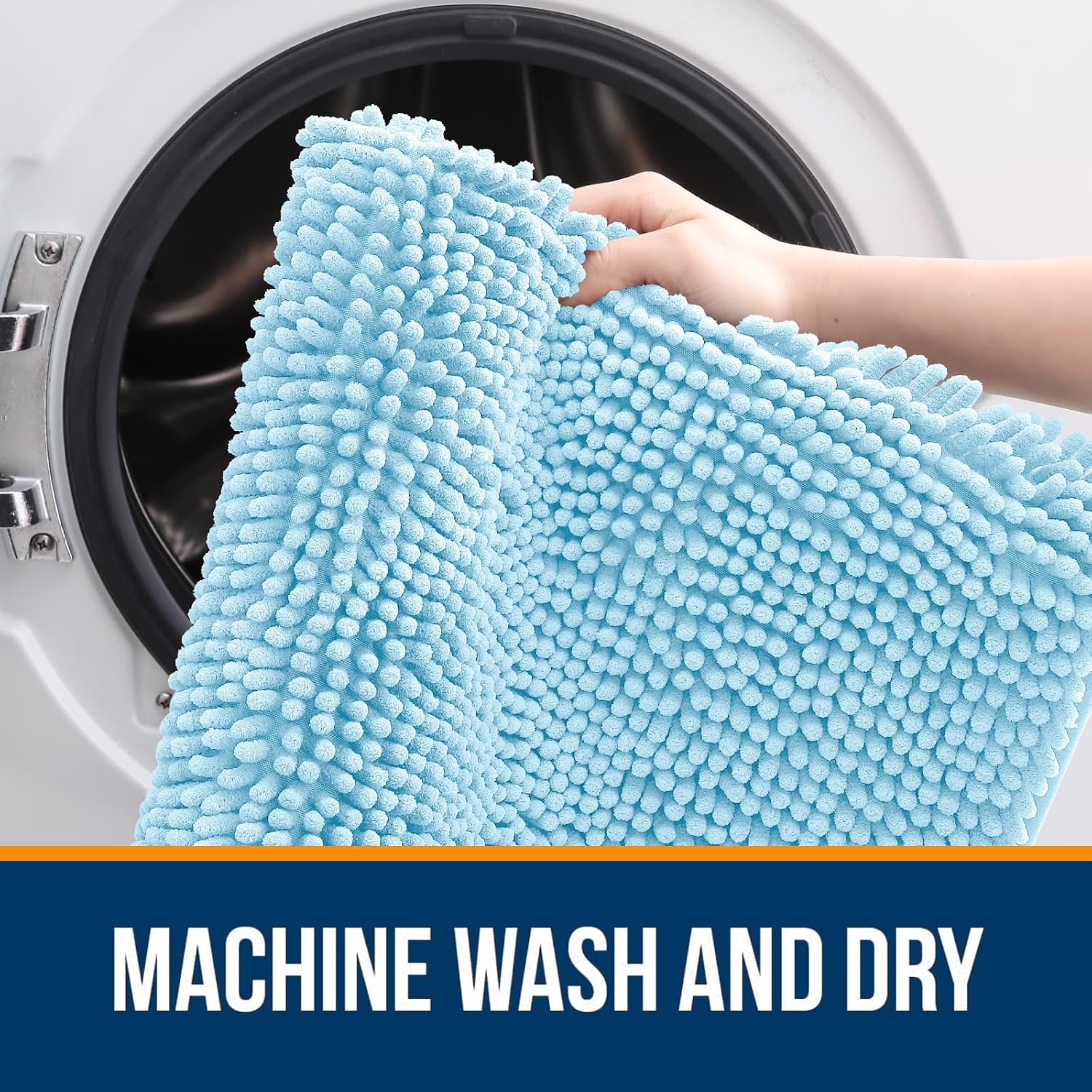 OLANLY Bathroom Rugs 30x20, Extra Soft Absorbent Chenille Bath Rugs