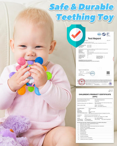 Baby Teething Toys for 0-6 6-12 Months, Newborn Infant Montessori Toys