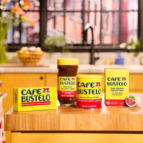 Café Bustelo Espresso Style Dark Roast Coffee Pods, 60 Count | 6 boxes of 10 pods each, Compatible with Keurig brewers (Not affiliated. See full product description), Bold Latin taste