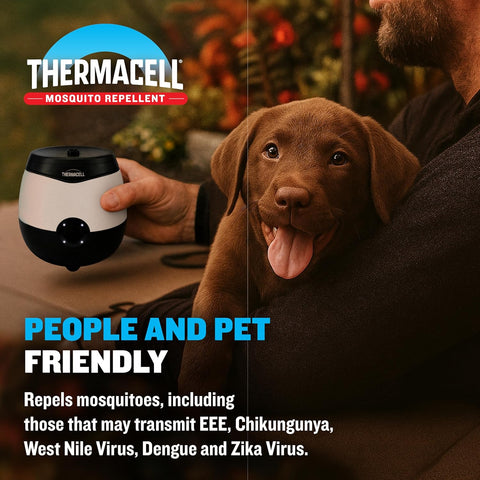 Thermacell E-ZoneGuard Glow Mosquito Repellent + Lantern, LED, 9-Hr Battery