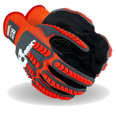 MAGID T-REX TRX400 Impact Gloves, Sandy Nitrile, 1 Pair