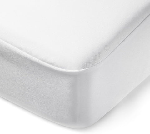 Amazon Basics Waterproof Mattress Protector, Bed Bug and Dust Mite Barrier, King, White