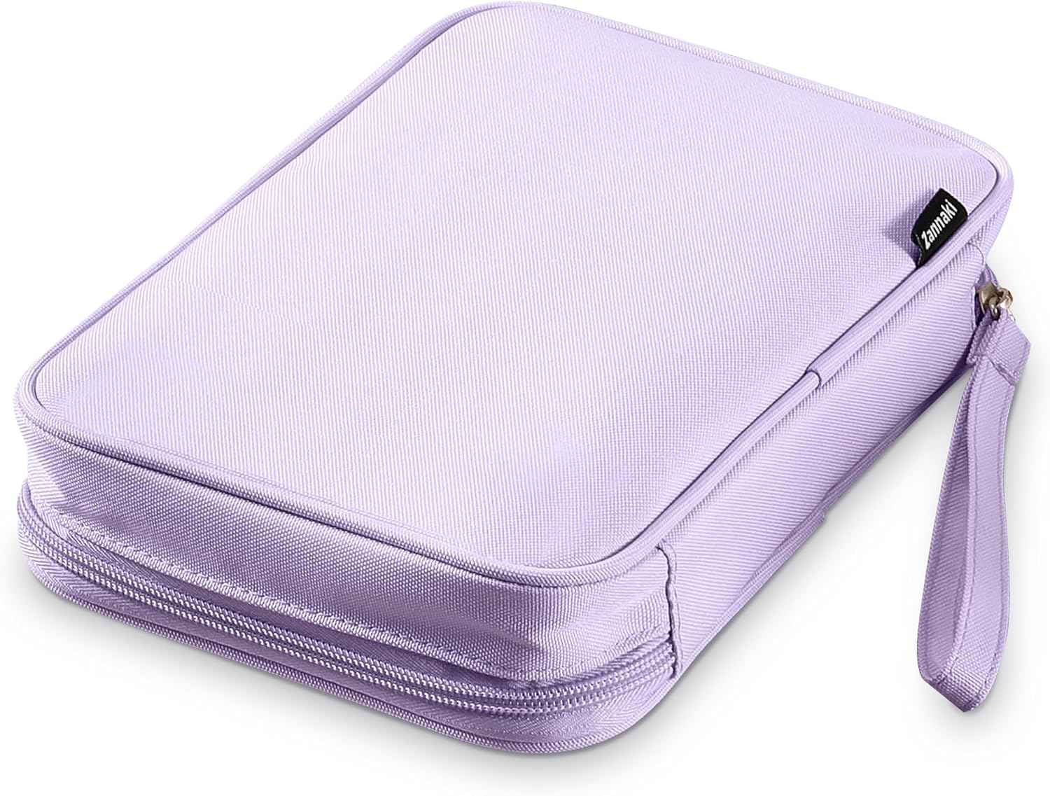 Zannaki Big Capacity Storage Pouch Marker Pen Pencil Case Simple Stationery Bag Box Art Tool & Sketch Storage Boxes for Bullet Journal Middle High School Office College Student Girl Women Adult Teen