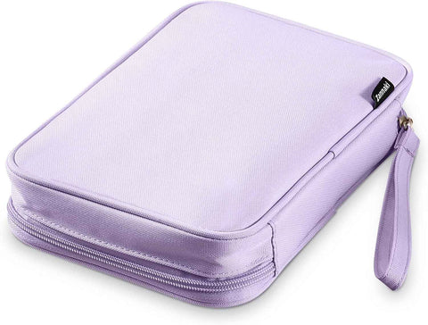 Zannaki Big Capacity Storage Pouch Marker Pen Pencil Case Simple Stationery Bag Box Art Tool & Sketch Storage Boxes for Bullet Journal Middle High School Office College Student Girl Women Adult Teen