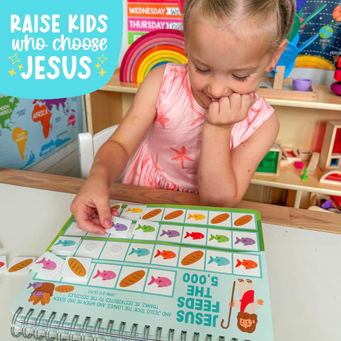 My First Bible Busy Book Toddlers 3-5 Noahs Ark Toys for Kids Pray & Play