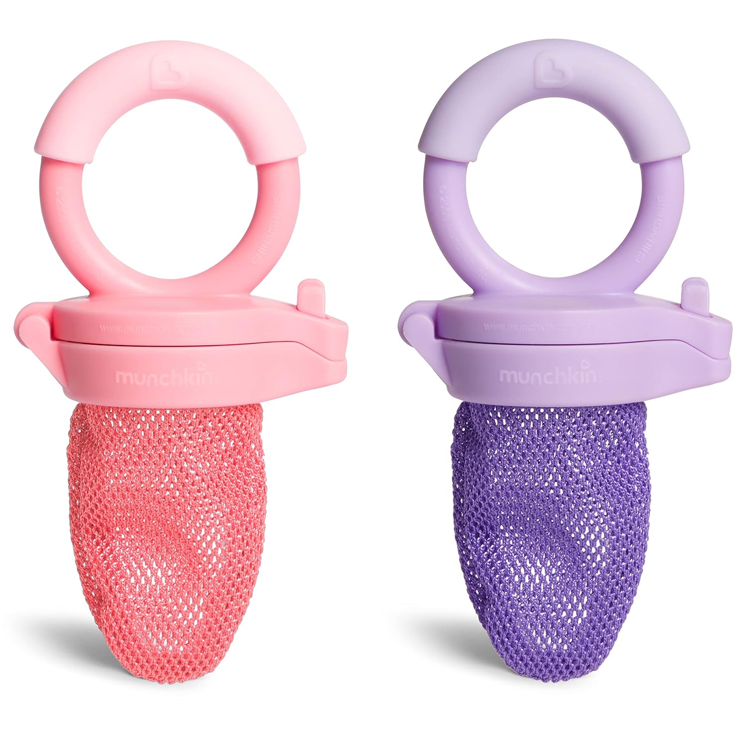 Munchkin Baby Feeder for Fresh Food and Fruit, 2 Pack, Blue/Mint